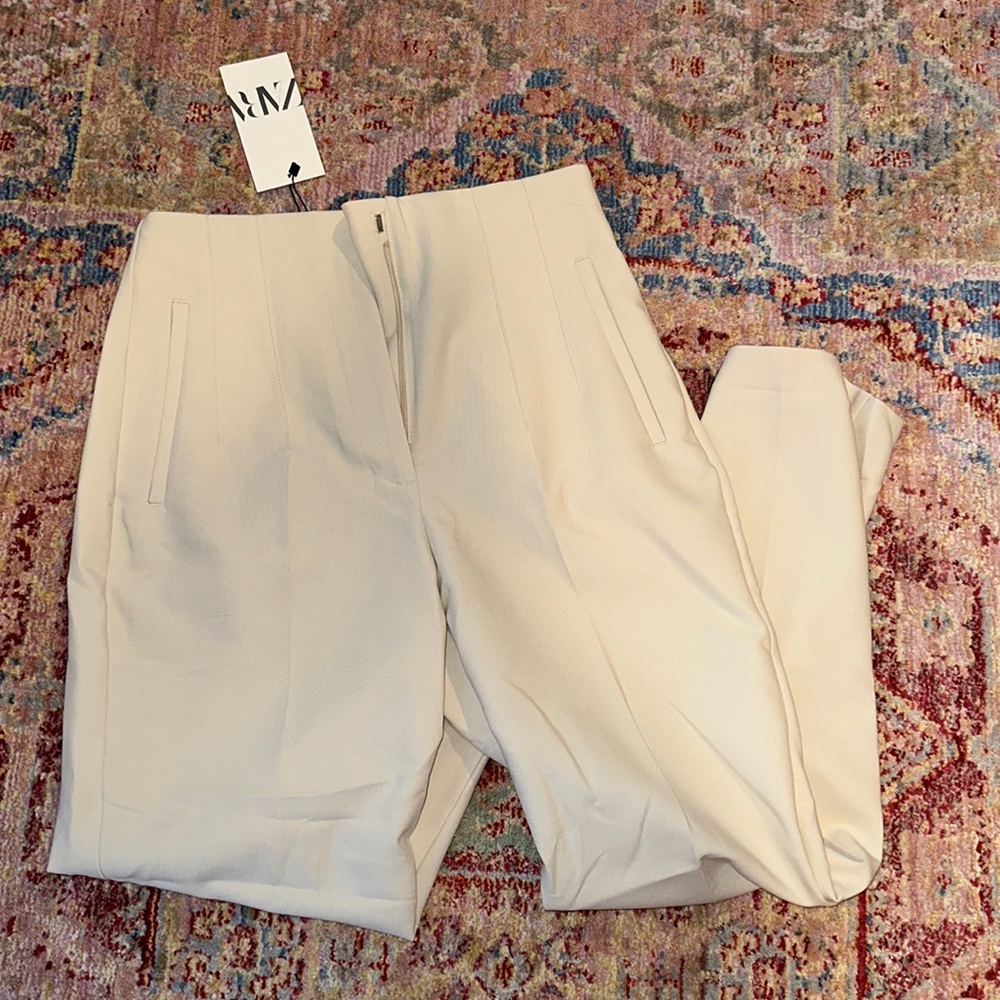 Zara high waisted work pant nwt